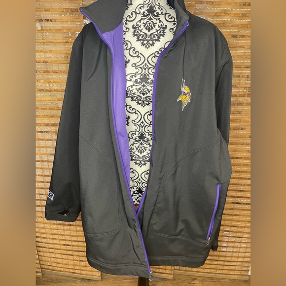 Men's Minnesota Vikings NFL Fleece Lined Zip Up Jacket - Sz. XLL - Picture 1 of 7